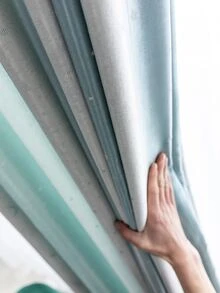 月亮和星星設計1片遮光窗簾 - 彩色 - 查看 3