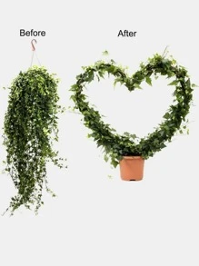 1pc Heart Shape Plant Support Stake - Black - View 3