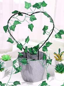 1pc Heart Shape Plant Support Stake - Black - View 5