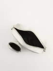 菱形拼接棉被拉鍊肩背袋,女士休閒十字肩方形袋帶向兜,帶有小包菱形拼接小方袋,女士袋子帶有袋