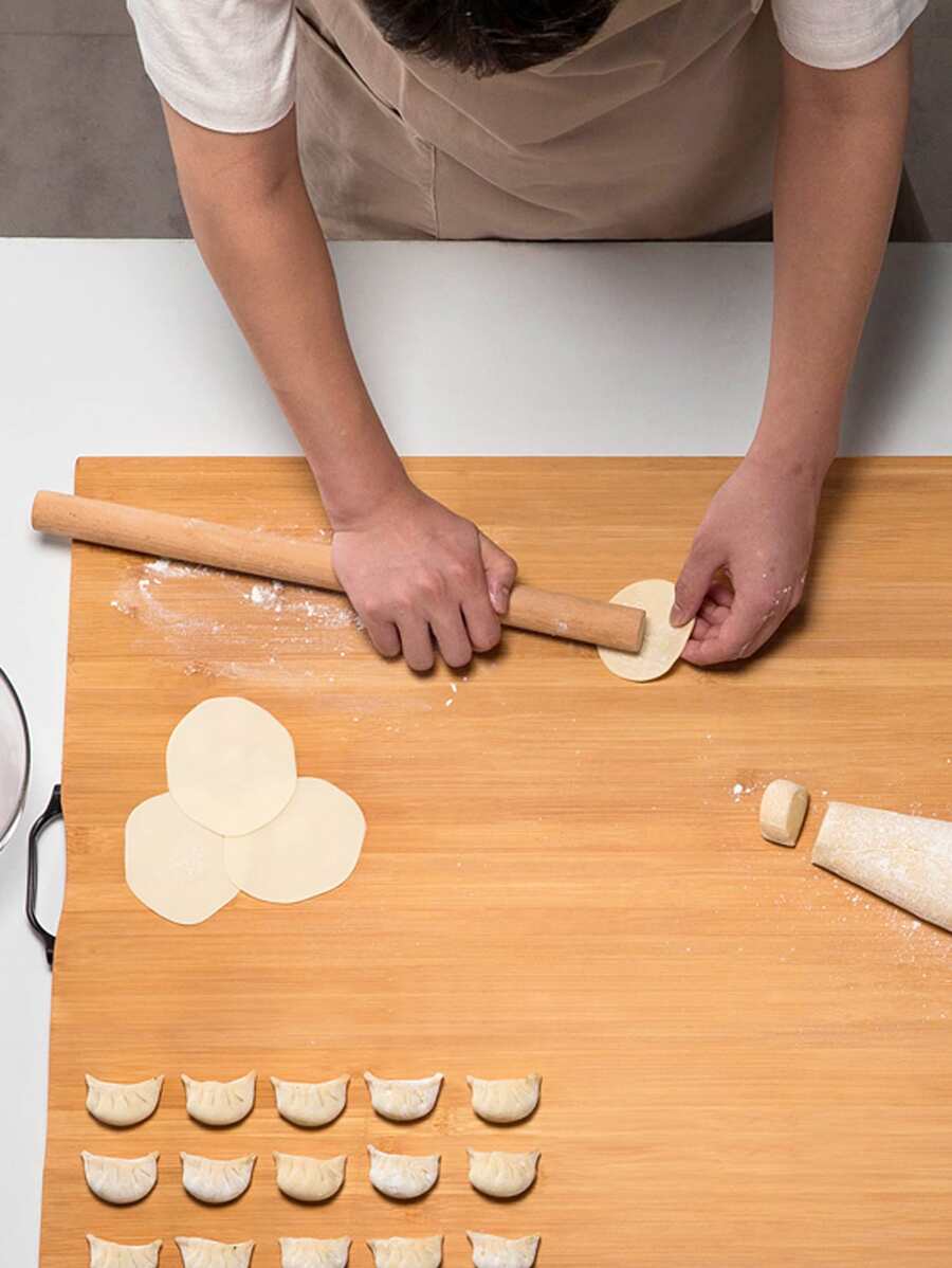 1入組木頭擀麵杖 - 卡其色 - 查看 1