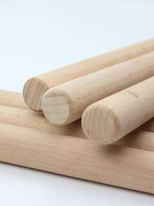 1入組木頭擀麵杖 - 卡其色 - 查看 4