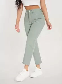 SHEIN PETITE Jeans Mom de talle alto