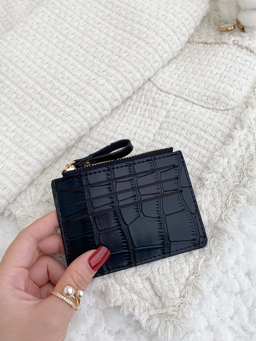 Ví cầm tay siêu mỏng Malist nhỏ 6 thẻ Ví đựng nhiều thẻ Ví ngắn thời trang đơn giản dùng hàng ngày Ví đựng thẻ da cá sấu Quà tặng giáo viên Ví đựng thẻ trở lại trường Ví đựng thẻ Ví đựng danh thiếp Ví đựng thẻ tín dụng Ví đựng thẻ dành cho nữ Ví mini đựng thẻ Ví đựng thẻ