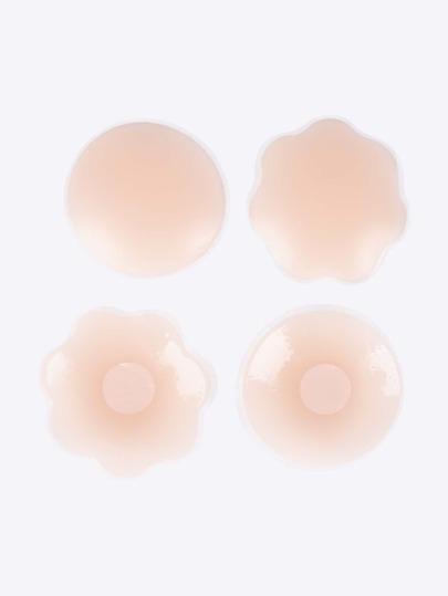 Plus 2pairs Round & Flower Shaped Nipple Cover
