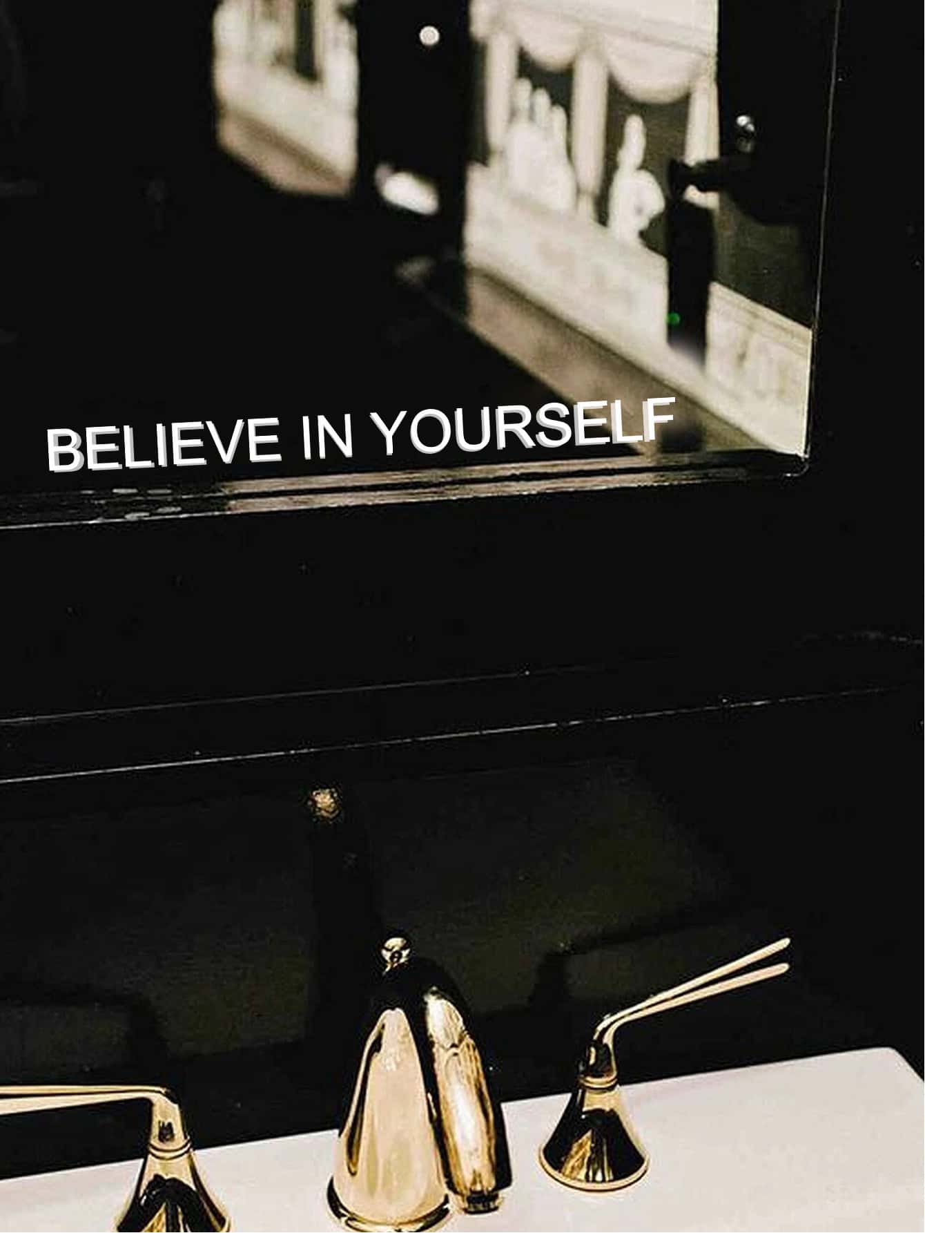 1pc Slogan Graphic Wall Sticker - White - View 1