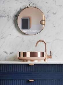 1pc Slogan Graphic Wall Sticker - White - View 4