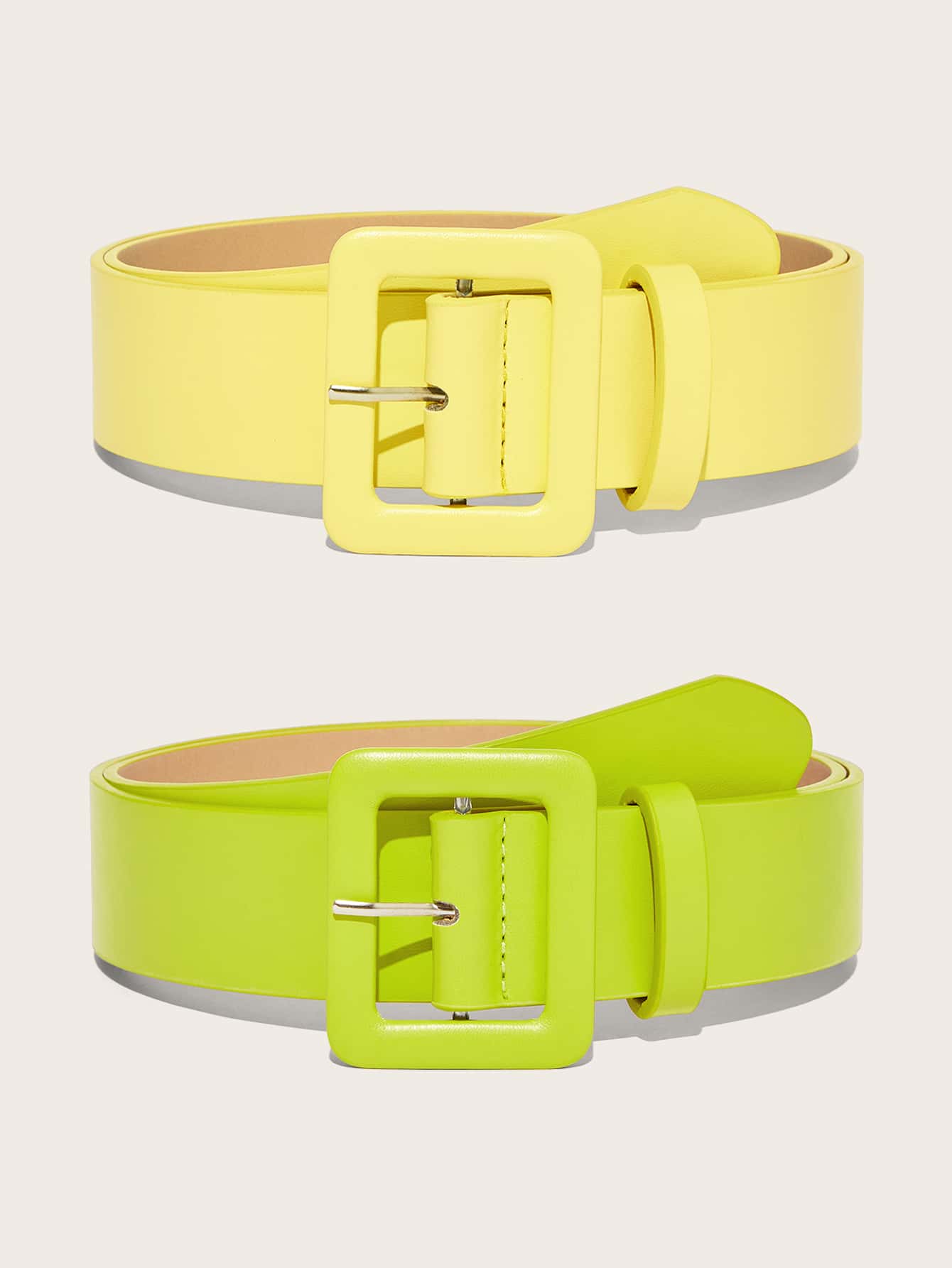 2入組方形扣皮帶附打孔工具 - 彩色 - 查看 1