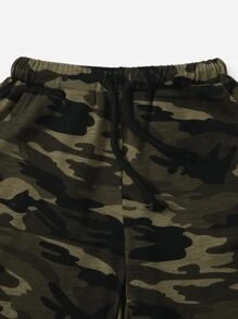 SHEIN Bộ thời trang bé trai Dây kéo Túi Ngụy trang Thể thao - Nhiều màu - Xem 4