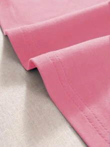 SHEIN Unity 90s Floral & Letter Graphic Crop Tank Top - Watermelon Pink - View 3