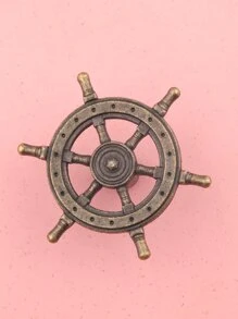 Rudder Shaped Drawer Knob - Bronze - View 1