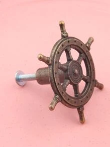 Rudder Shaped Drawer Knob - Bronze - View 3