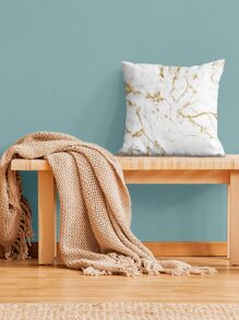 Marble Print Cushion Cover Without Filler, Modern Throw Pillow Case For Sofa