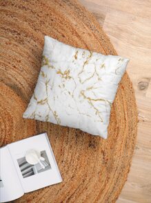 Marble Print Cushion Cover Without Filler, Modern Throw Pillow Case For Sofa