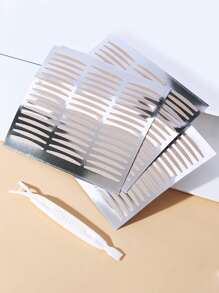 雙眼皮貼，120入組雙眼皮貼和 1入組工具天然隱形雙眼皮貼眼瞼提拉條 - 棕色 - 查看 2