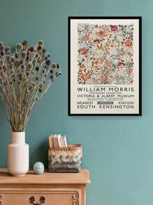 1pc Flower Print Unframed Painting - Multicolor - View 2