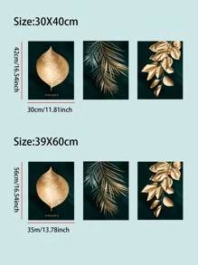 3 cái in lá tranh không khung - Nhiều màu - Xem 4