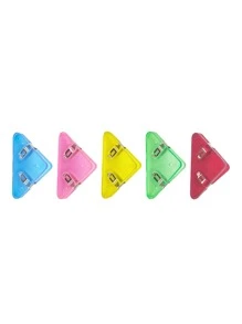 licao 5 cái Kẹp tệp hình tam giác - Nhiều màu - Xem 2