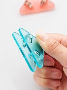 licao 5 cái Kẹp tệp hình tam giác - Nhiều màu - Xem 3