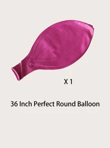 1 pieza globo 36 pulgadas simple - Rosa Fucsia - Ver 3