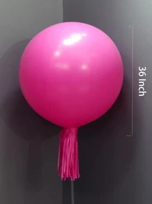 1 pieza globo 36 pulgadas simple - Rosa Fucsia - Ver 4