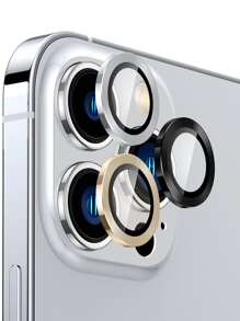 3pcs Tempered Lens Protector Compatible With iPhone - Multicolor - View 1