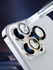 3pcs Tempered Lens Protector Compatible With iPhone - Multicolor - View 2