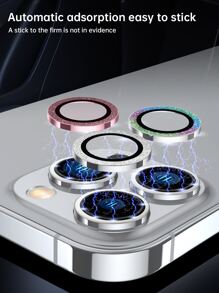 3 miếng bảo vệ ống kính máy ảnh lấp lánh tương thích với iPhone15/15Plus/15Pro/15Promax - Nhiều màu - Xem 3