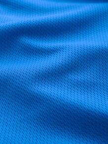 G Gradual Men Graphic Print Zipper Pocket Sports Shorts - Blue - View 5