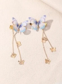 2 chiếc kẹp tóc trang trí hình bướm dùng để tạo kiểu hàng ngày, thích hợp cho hẹn hò ở trường học, kỳ nghỉ, du lịch hàng ngày, nơ đi đường, phụ kiện tóc, kẹp tóc, kẹp tóc, kẹp tóc, đồ dùng học tập - Nhiều màu - Xem 2