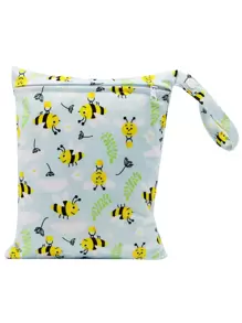 Cartoon Bee Pattern Diaper Bag