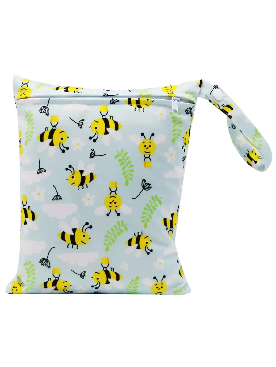 Cartoon Bee Pattern Diaper Bag