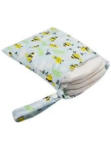 Cartoon Bee Pattern Diaper Bag