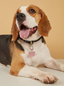 2pcs Bone Design Pet ID Tag - Baby Pink - View 2