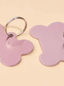 2pcs Bone Design Pet ID Tag - Baby Pink - View 4