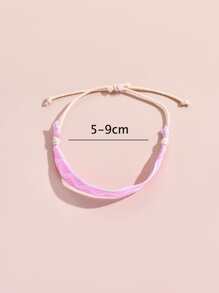 Geometric Pattern Bracelet - Pink - View 3