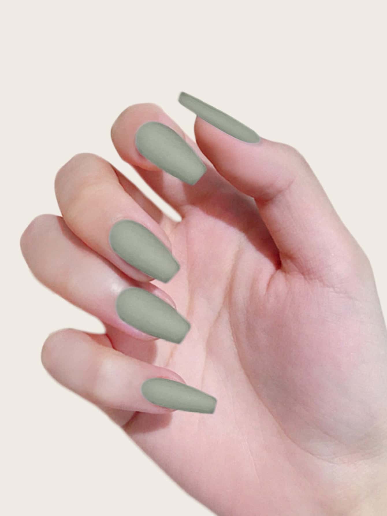 24pcs Short Coffin Fake Nail & 1pc Nail File & 1sheet Tape | SHEIN USA