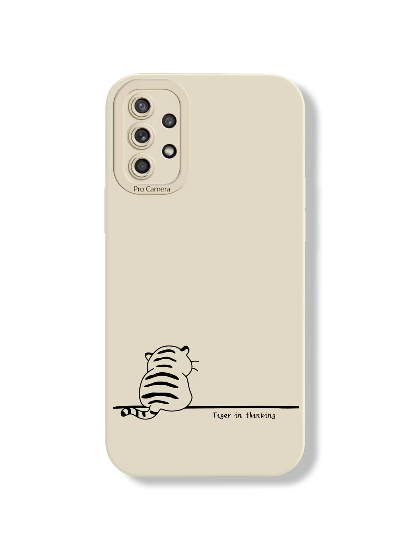 Funda para móvil tigre de dibujos animados - Beis - Ver 1