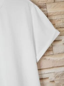 Manfinity Dauomo Men Solid Round Neck Tee