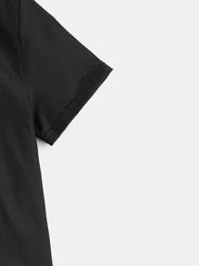 SHEIN Toddler Boys Car Print Tee - Black - View 3