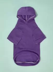PETSIN Reflective Letter Graphic Pet Hoodie - Purple - View 3