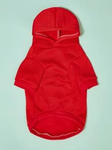 PETSIN Áo choàng cho thú cưng Monogram phản quang - Đỏ - Xem 5