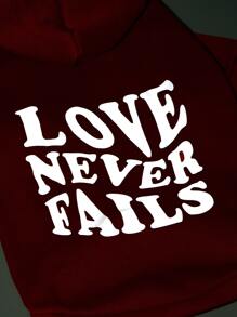 PETSIN Áo choàng cho thú cưng Monogram phản quang - Đỏ - Xem 2