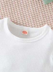 嬰兒荷葉邊T恤和多層邊短褲附髮帶 - 彩色 - 查看 6