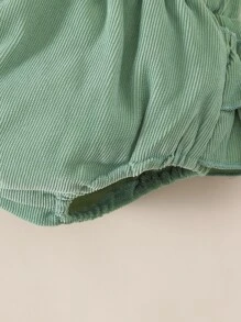 嬰兒荷葉邊T恤和多層邊短褲附髮帶 - 彩色 - 查看 7