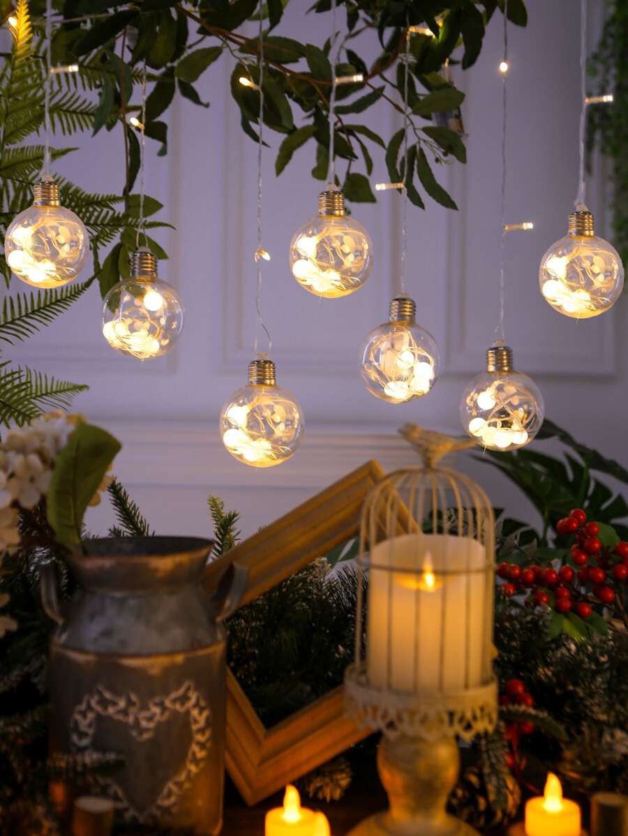 1入組球裝飾懸掛装饰灯 - 黃色 - 查看 1