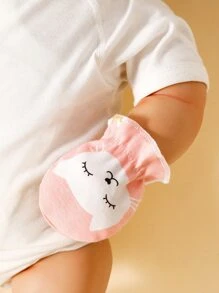 3雙嬰兒卡通圖案手套 - 彩色 - 查看 3