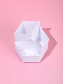 1 hộp đựng cọ trang điểm xoay được - trắng - Xem 5