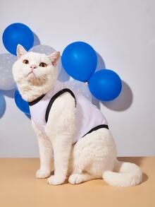 1pc Letter Graphic Pet Tank - Multicolor - View 3