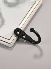 2pcs Alloy Wall Hook - Black - View 5